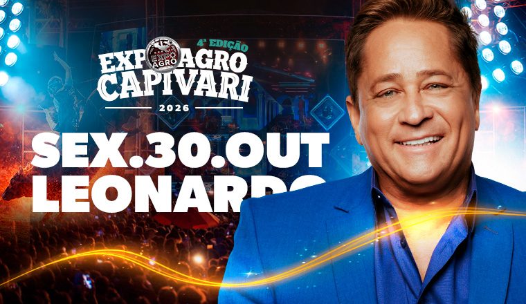 Imagem da fonte — Leonardo — Agenda de shows — Capivari/SP — Leonardo - Expoagro Capivari 2026 em Capivari