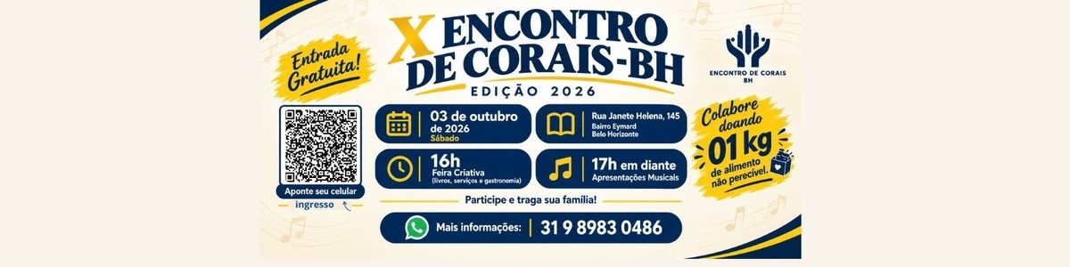 Imagem da fonte — X EDIÇAO - ENCONTRO GRUPOS CORAIS BH