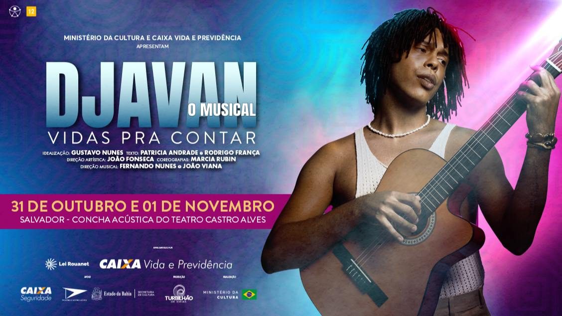 Imagem da fonte — DJAVAN O MUSICAL – VIDAS PRA CONTAR – TURNÊ 2026