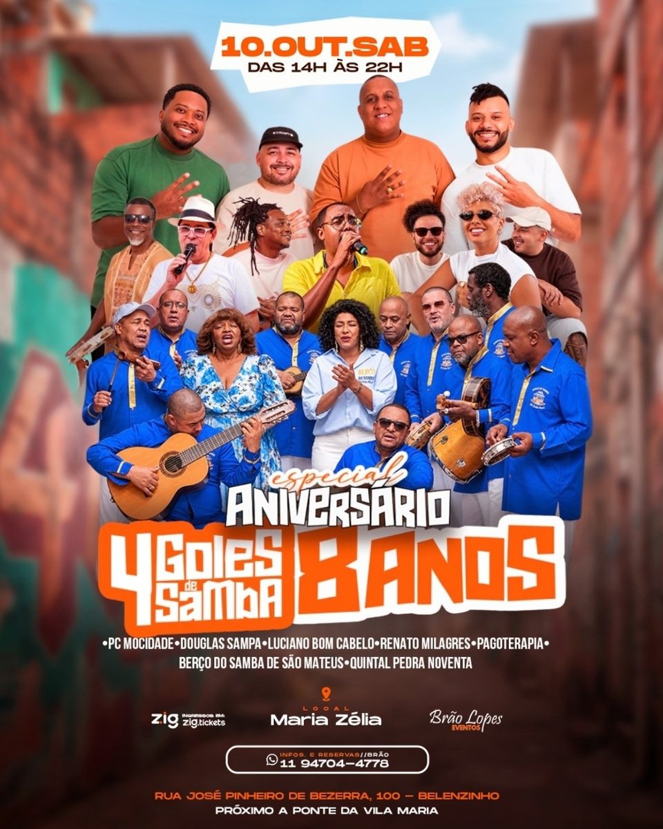 Imagem da fonte — Aniversário do Grupo 4 Goles & Convidados