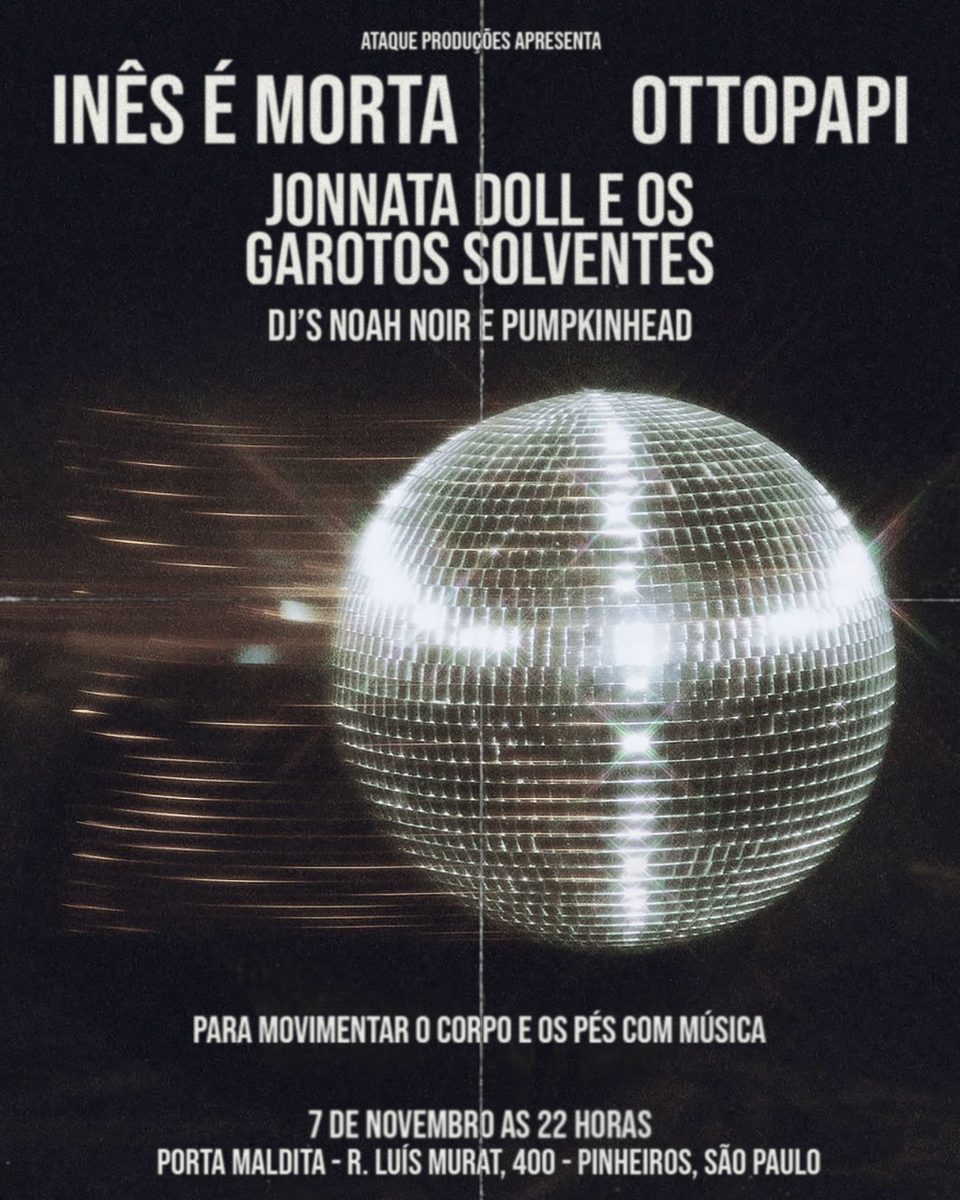 출처 이미지 — Inês é Morta, Ottopapi, Jonnata Doll e os Garotos Solventes, Noah Noir e Pumpkinhead - Porta Maldita