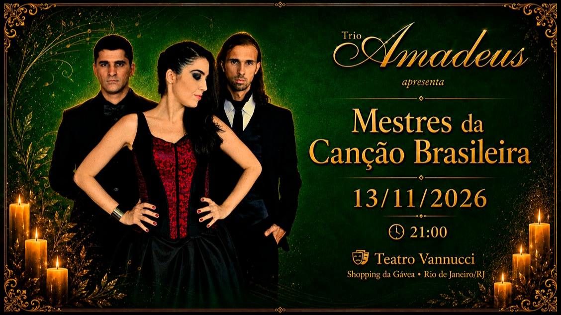 出典の画像 — Trio Amadeus - Mestres da Canção Brasileira a Luz de Velas
