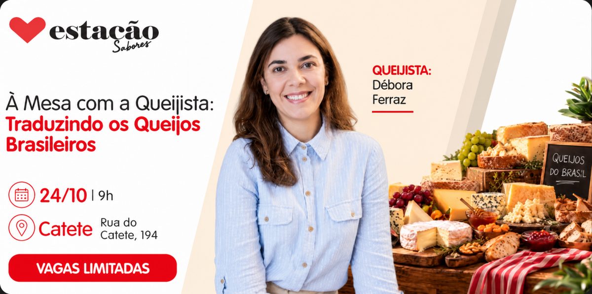 出典の画像 — À Mesa com a Queijista: Traduzindo os Queijos Brasileiros (horário 9h)