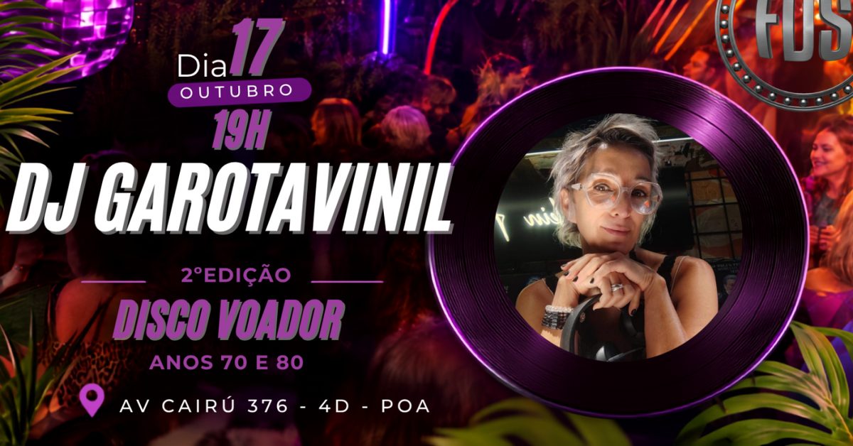 出典の画像 — DJ GAROTA VINIL 2° EDIÇÃO DISCO VOADOR