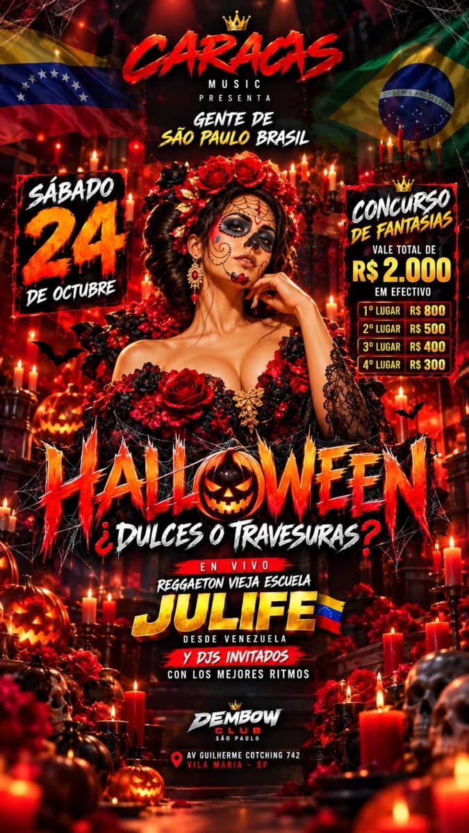 Imagen de la fuente — HALLOWEEN - DULCES O TRAVESURAS - DEMBOW CLUB
