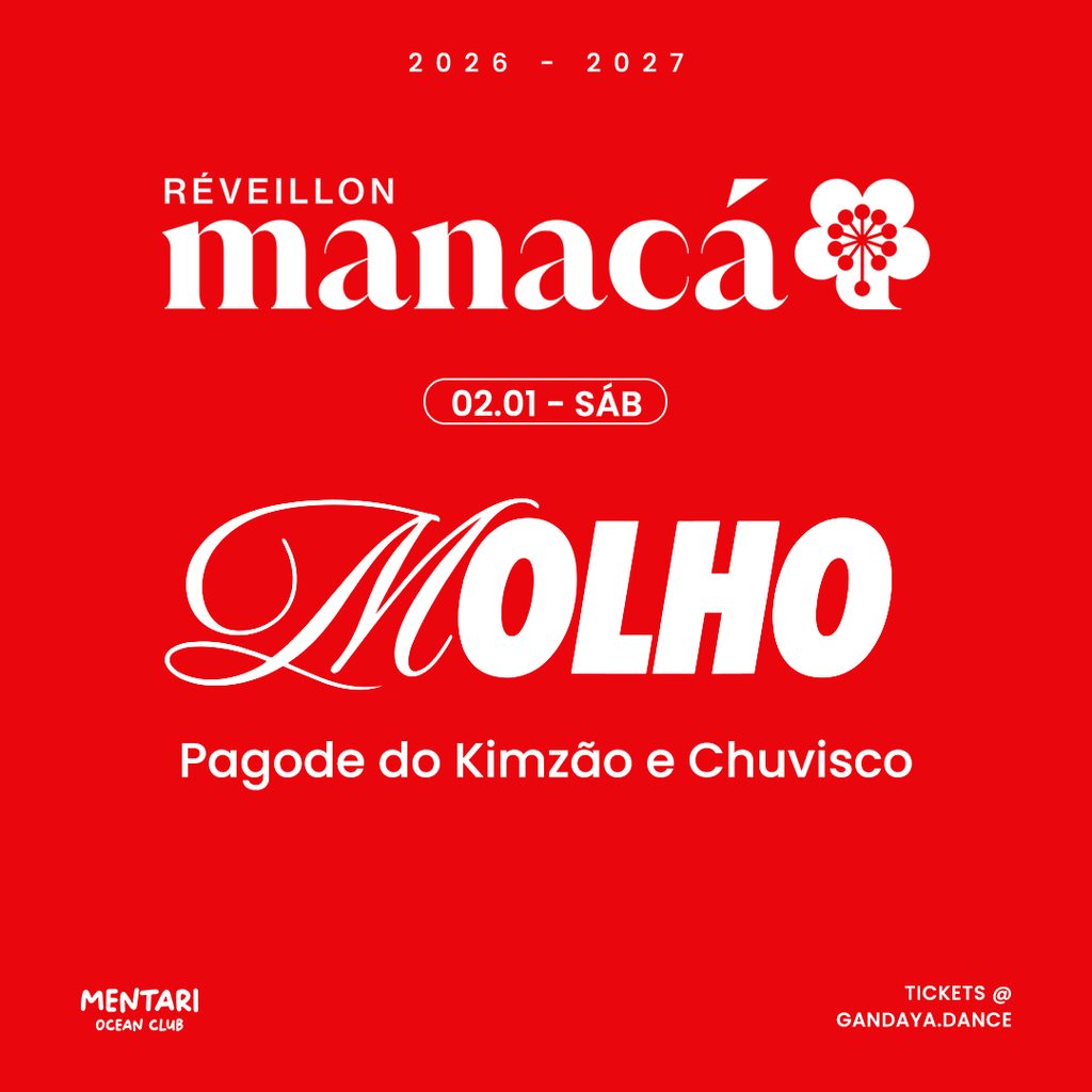 Afbeelding van de bron — 02.01 - Molho - Pagode do Kimzão & Pagode do Chuvisco | Réveillon Manacá 2027