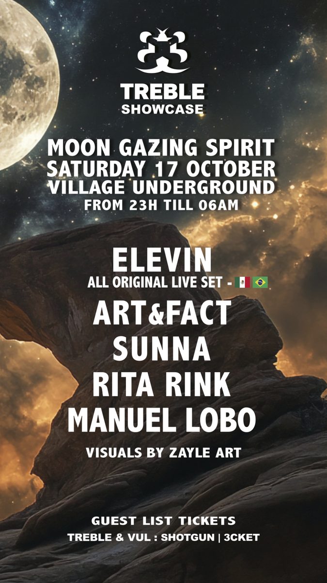 Source image — Treble Showcase: Moon Gazing Spirit — village underground lisboa