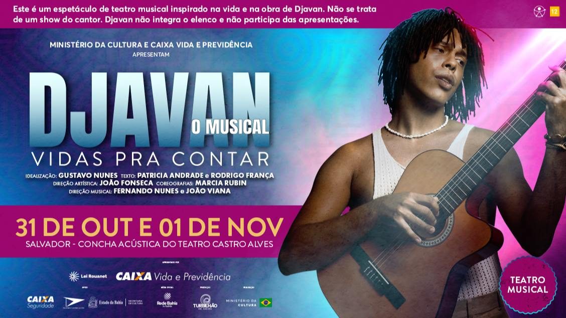 Image de la source — DJAVAN O MUSICAL – VIDAS PRA CONTAR – TURNÊ 2026