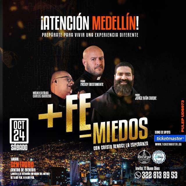 来源图片 — + FE - MIEDOS Con el Padre Freddy Bustamante en Medellin