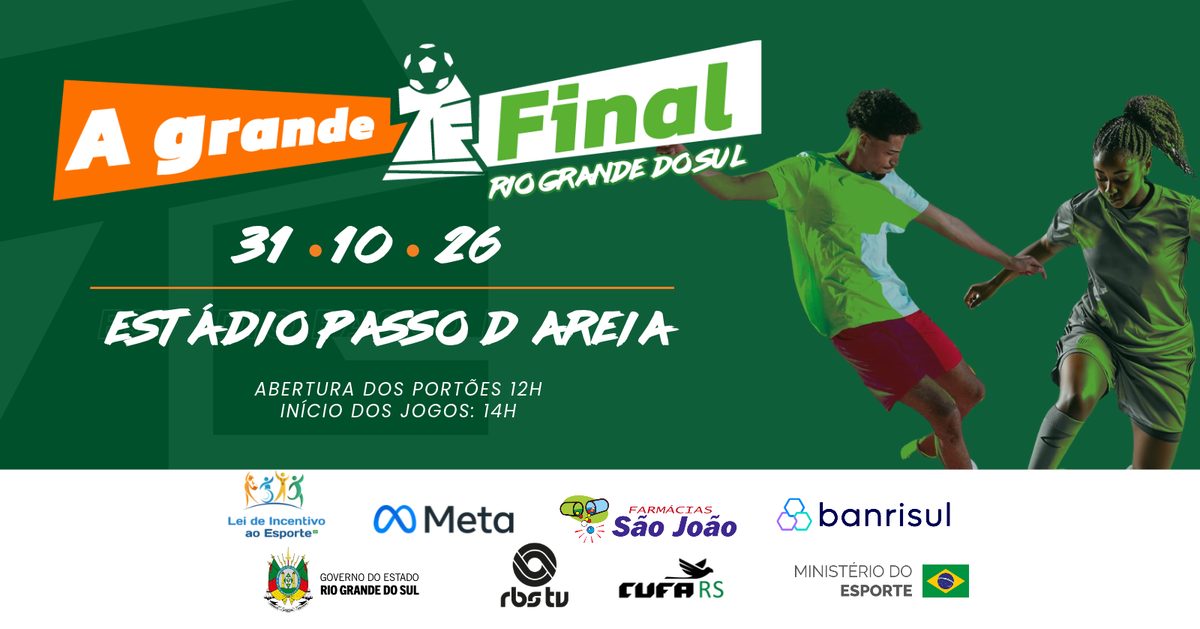 Imagen de la fuente — Final da Taça das Favelas Rio Grande do Sul 2026