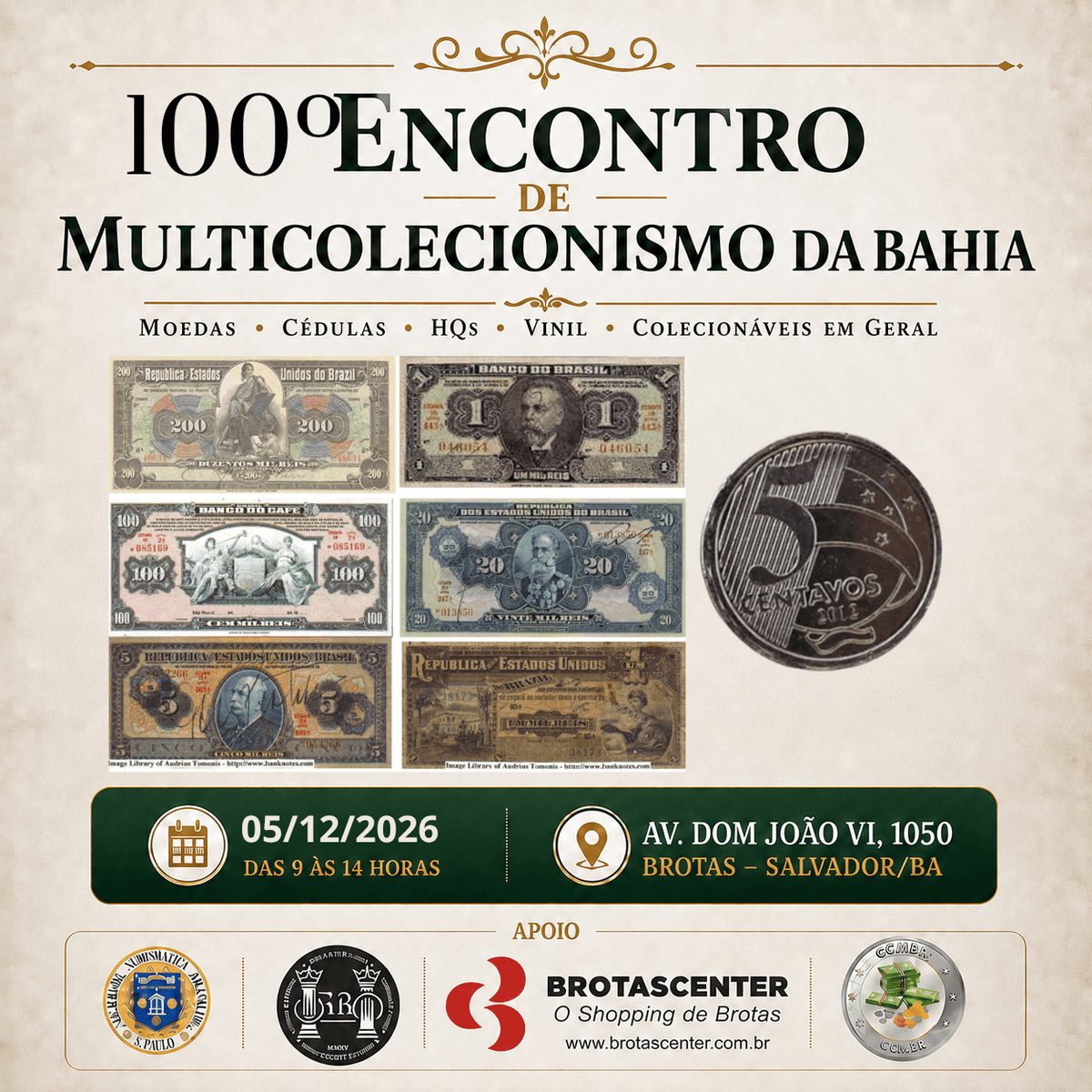 Imagem da fonte — 100º Encontro de Multicolecionismo da Bahia