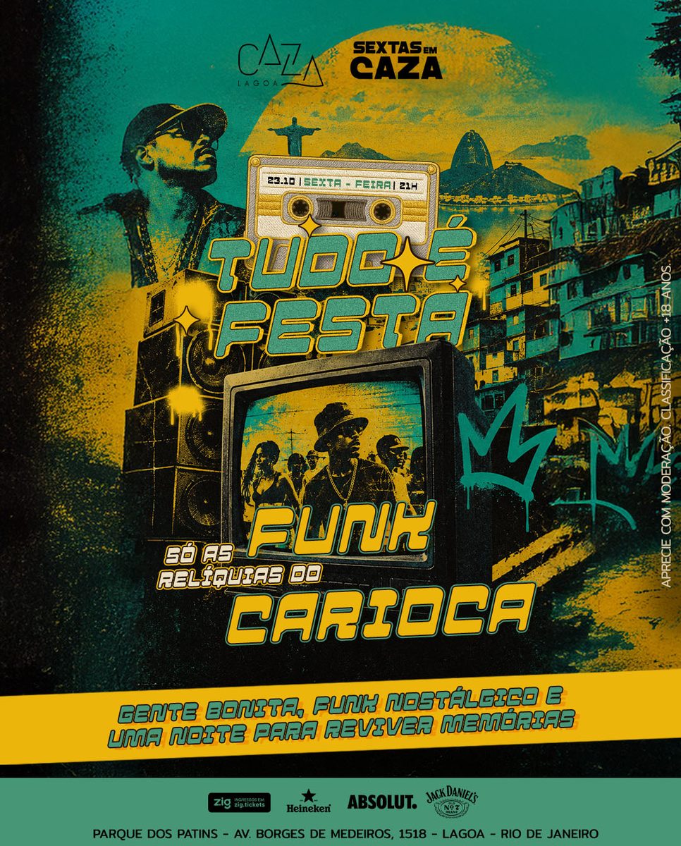 Imagem da fonte — TUDO É FESTA - Caza Lagoa - 23/10