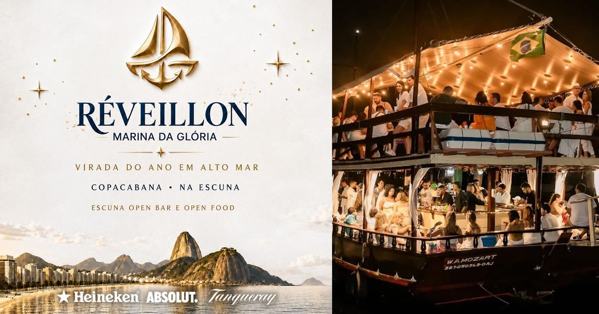 Imagen de la fuente — Réveillon 2027 - Escuna OPEN BAR + OPEN FOOD - Marina da Glória - Rio de Janeiro