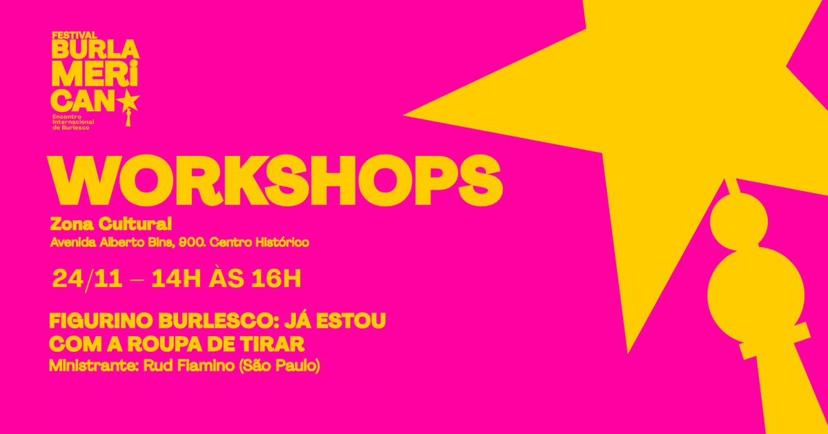 Imagem da fonte — Workshop Figurino Burlesco: Já estou com roupa de tirar. Com Rud Fiamino