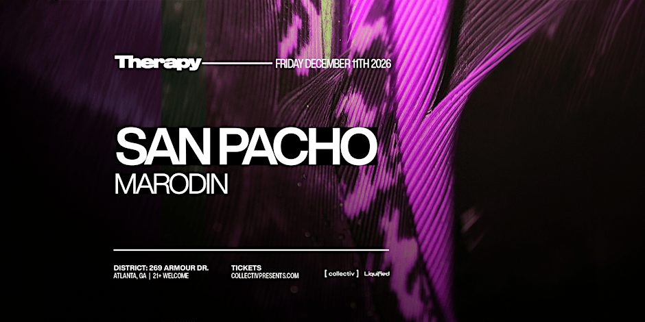 Afbeelding van de bron — SAN PACHO | Friday December 11th 2026 | District Atlanta