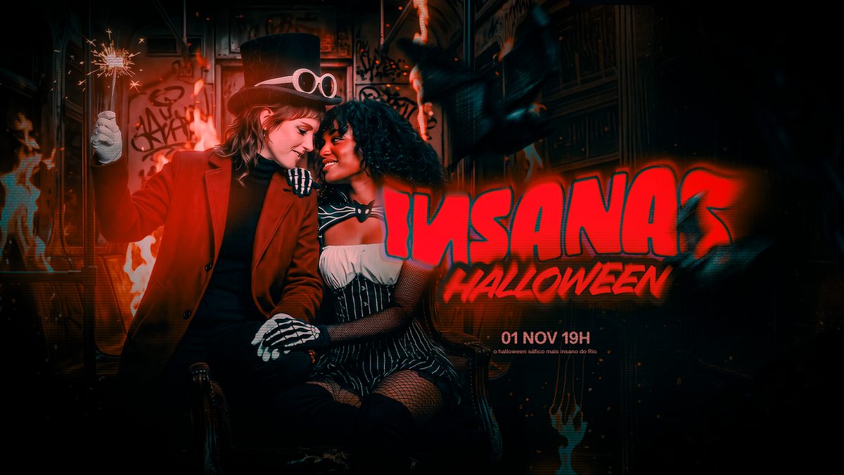 Imagem da fonte — Insanas halloween | Evento sáfico RJ | Lapa