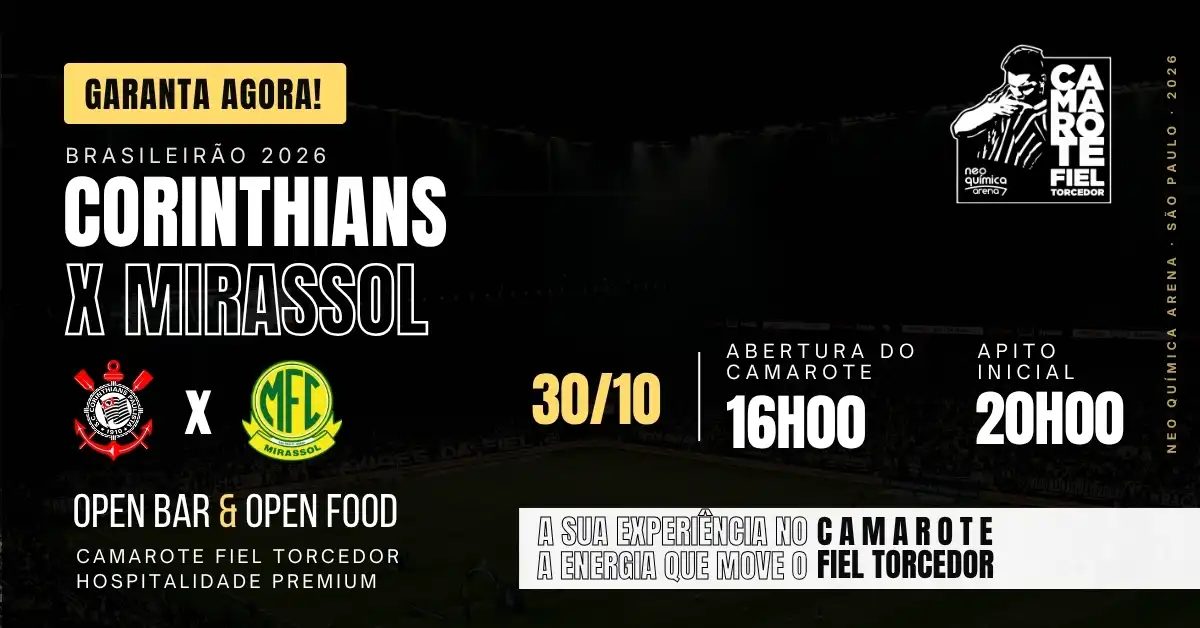 Afbeelding van de bron — Camarote Fiel Torcedor Corinthians x Mirassol