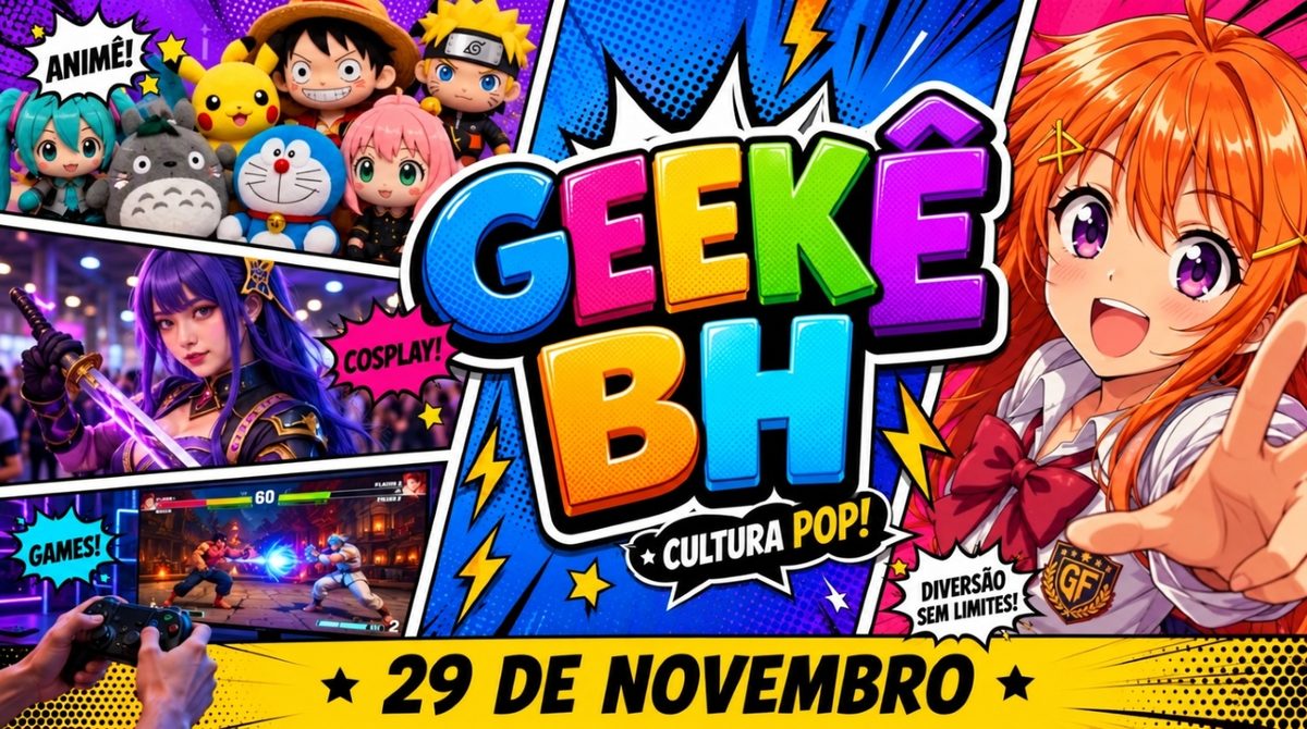 Imagem da fonte — GEEKÊ BH * CULTURA POP* EM BH 29 DE NOVEMBRO