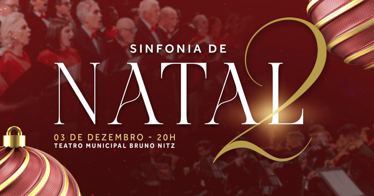 出典の画像 — Sinfonia de Natal com Coral do Litoral e Orquestra