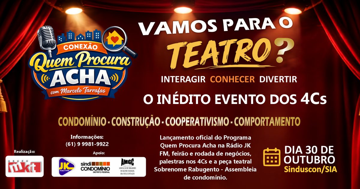 Immagine della fonte — Conexão Quem Procura Acha 2026 - 4Cs - Condomínio, Construção, Cooperativismo e Comportamento