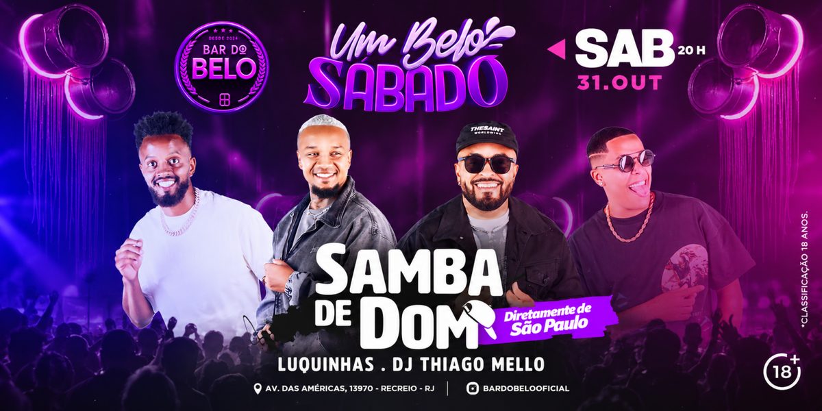 Imagem da fonte — UM BELO SÁBADO: SAMBA DE DOM