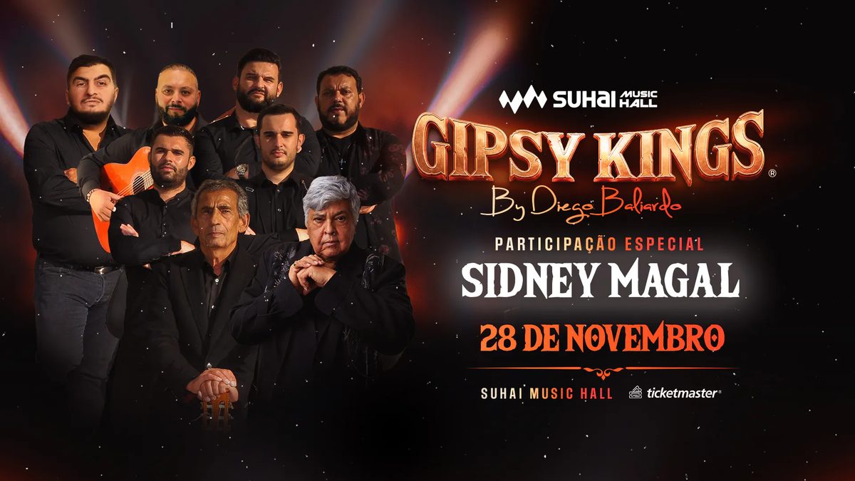 Imagem da fonte — Gipsy Kings by Diego Baliardo — Turnê Brasil 2026 (part. Sidney Magal)
