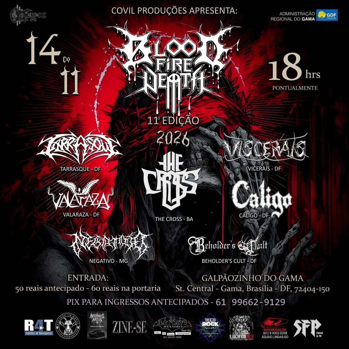 Imagen de la fuente — Blood fire death festival 11° edição 2026