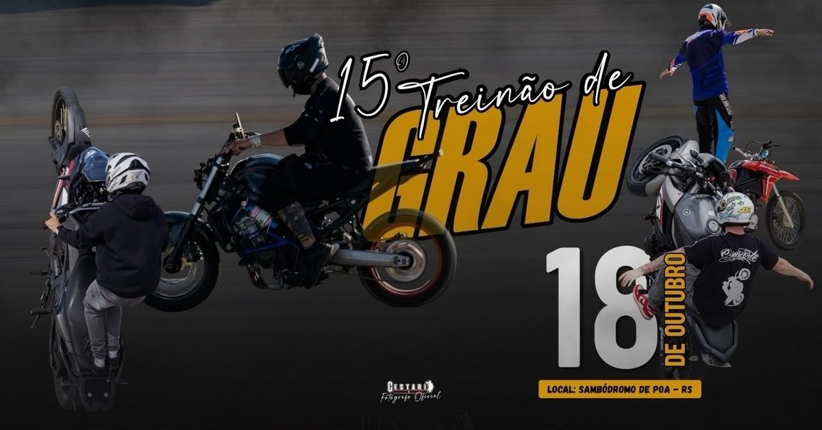 Imagem da fonte — 15° TREINÃO DE GRAU POA-RS