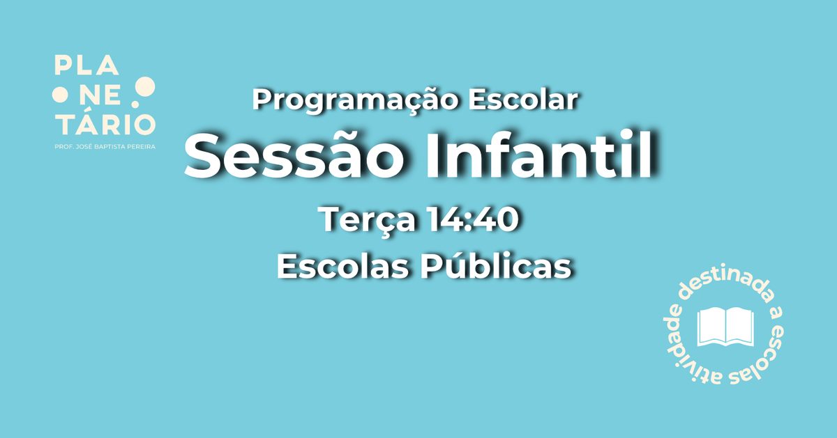 Imagem da fonte — Sessão Escolar - Escolas Públicas 10/11 às 14h40