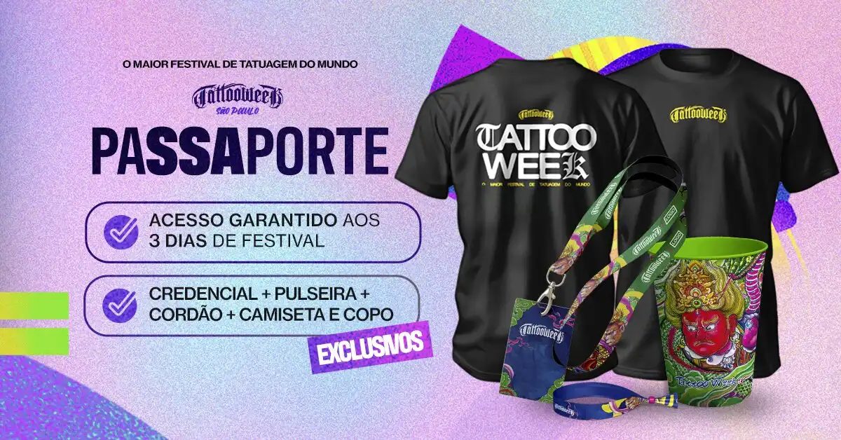 Immagine della fonte — Tattoo Week São Paulo 2026 Passaporte 3 Dias