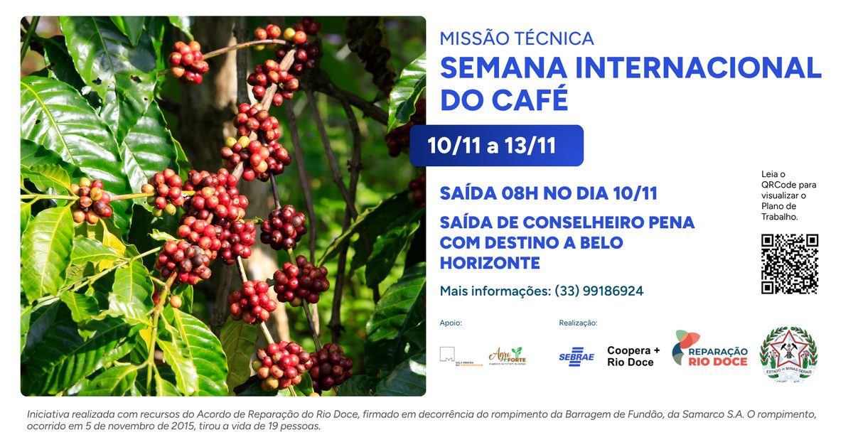 Imagem da fonte — MISSÃO: SIC -Semana internacional do Café