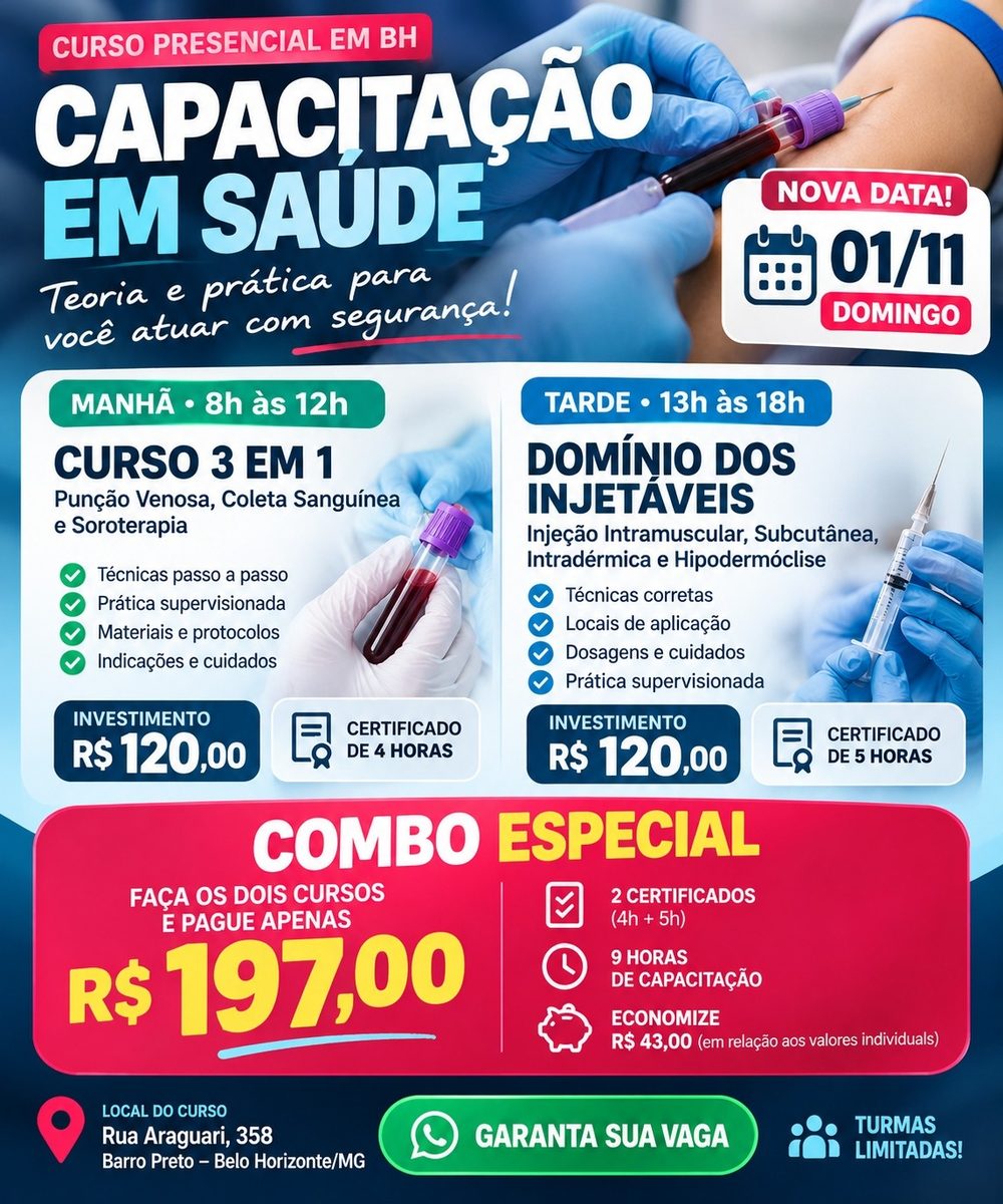 Source image — Curso 3 em 1 + Domínio dos injetáveis 01/11 Belo Horizonte