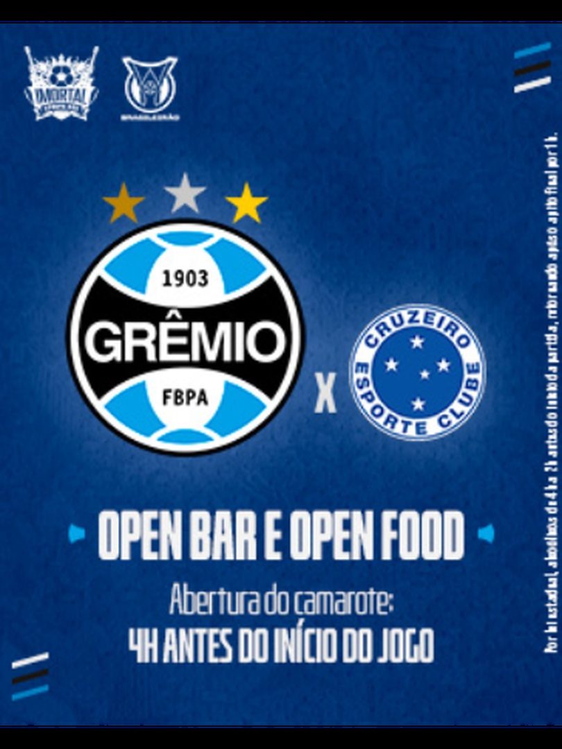 Afbeelding van de bron — Imortal Sports Bar - Grêmio x Cruzeiro