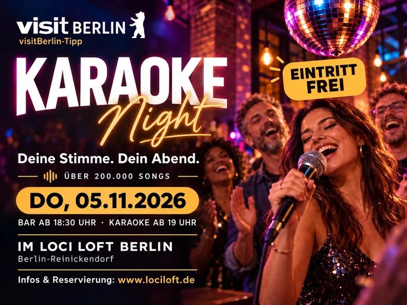 출처 이미지 — Karaoke in Berlin: LOCI LOFT in Reinickendorf – free entry