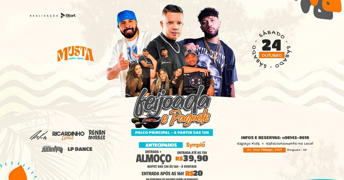 Image de la source — RICARDINHO - RENAN MORAES - RICK PALCO PRINCIPAL NO MUSTA GASTRO BEACH ITAQUERA