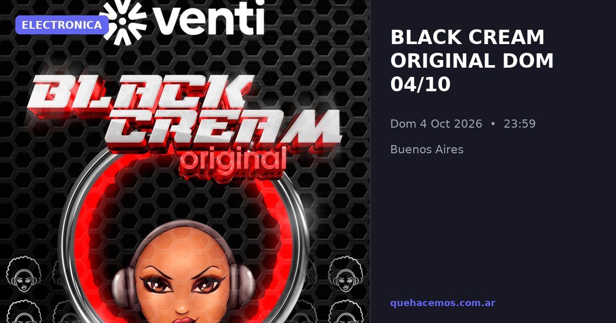 Imagem da fonte — Black Cream Original (domingo)