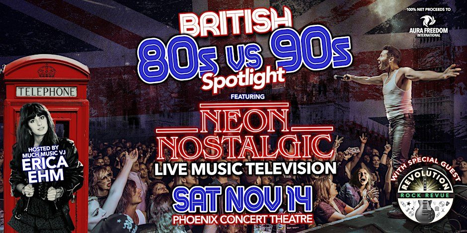 Afbeelding van de bron — Erica Ehm hosts British 80s vs 90s LIVE MUSIC TELEVISION w Neon Nostalgic