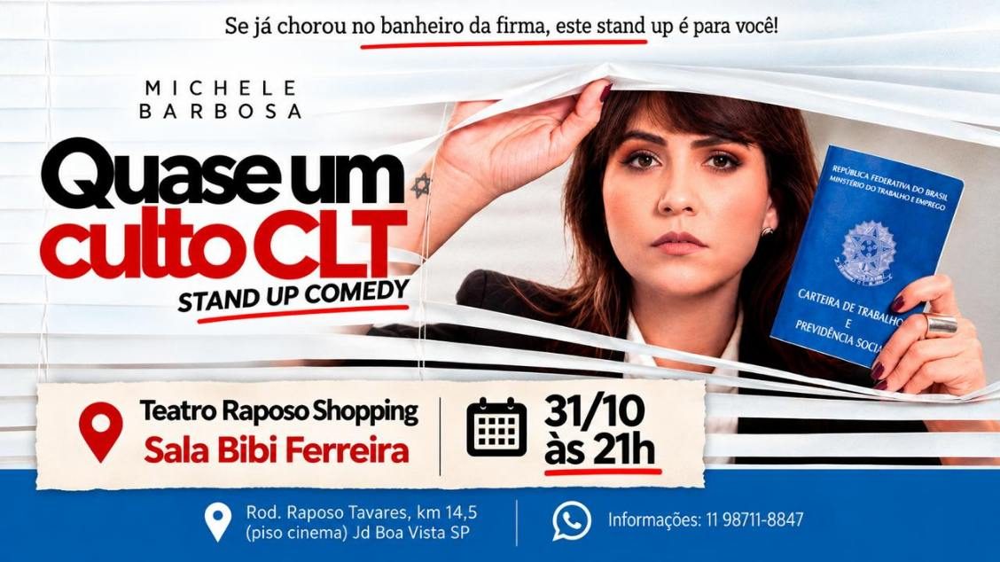 Bild der Quelle — Michele Barbosa em: Quase um culto CLT - Stand Up Comedy