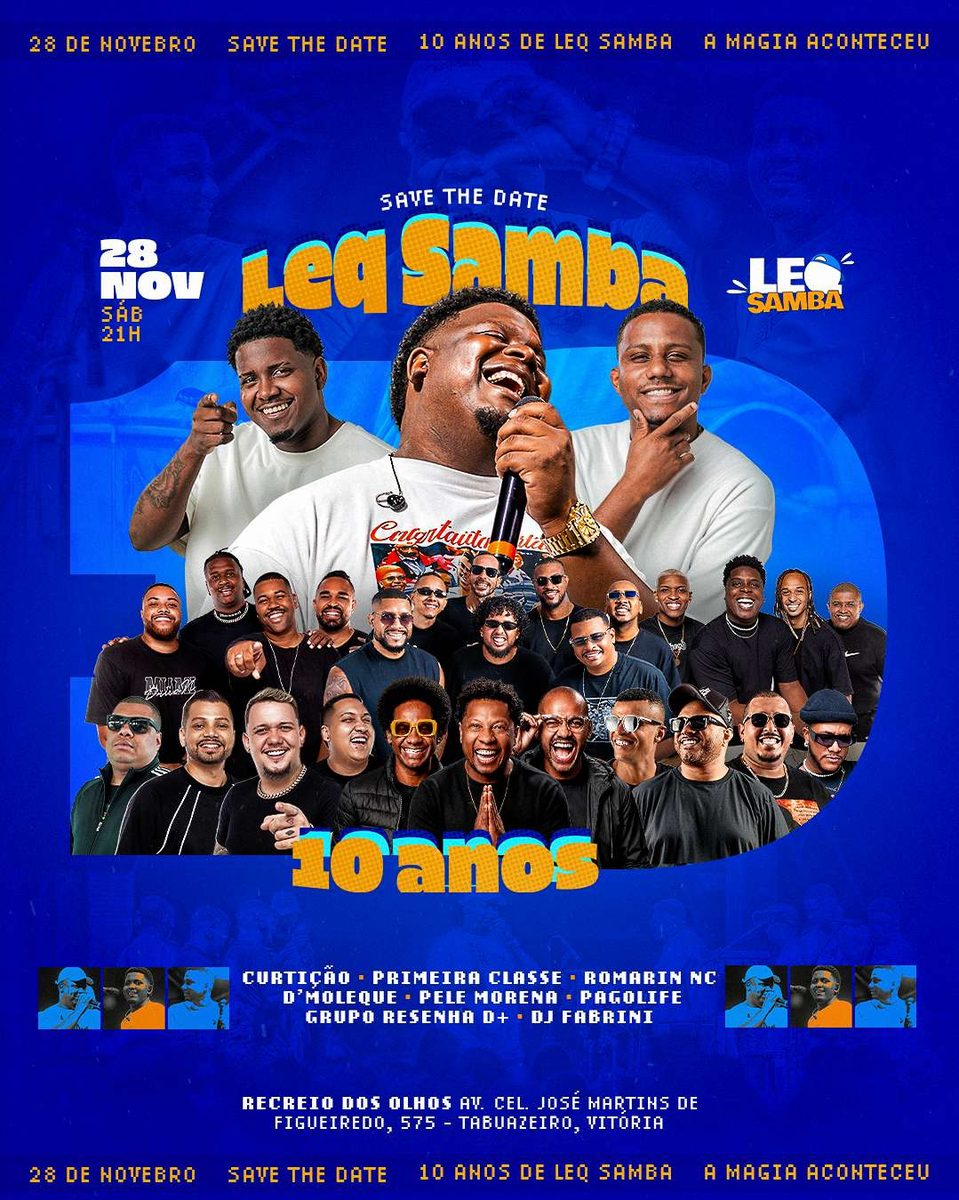 Imagem da fonte — LEQ SAMBA 10 ANOS