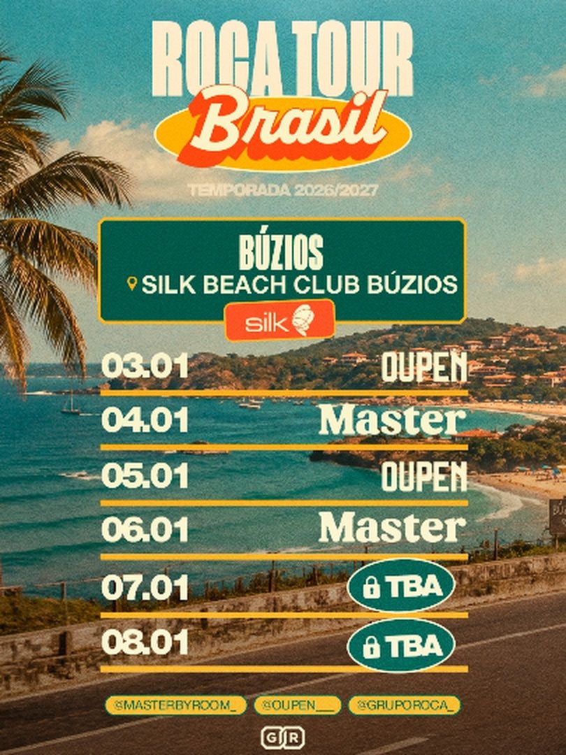 Source image — Roca Tour | 3jan - 8jan | Silk Búzios
