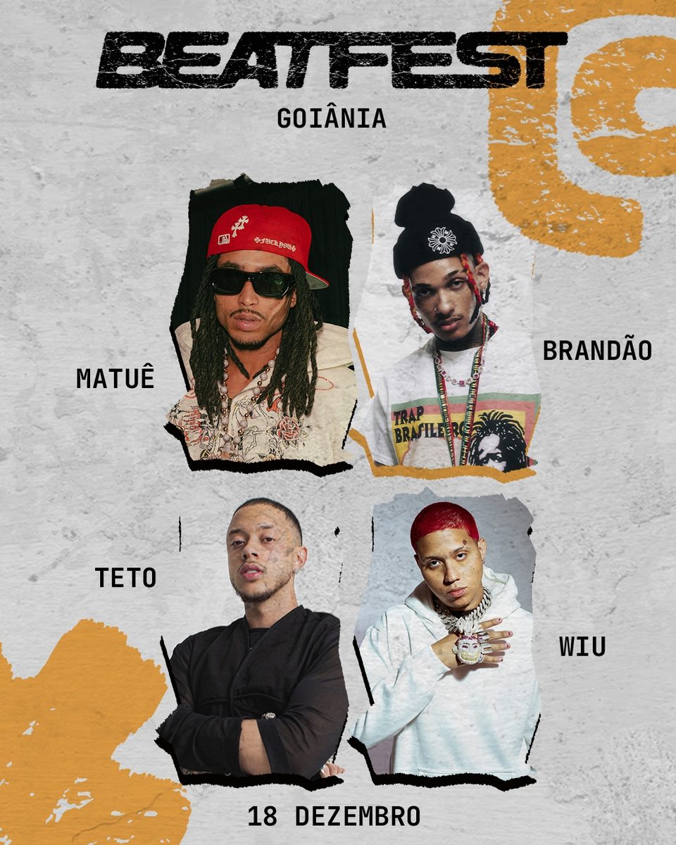 Imagem da fonte — Matuê — Agenda de shows 2026 — Beatfest 2026 em Goiânia