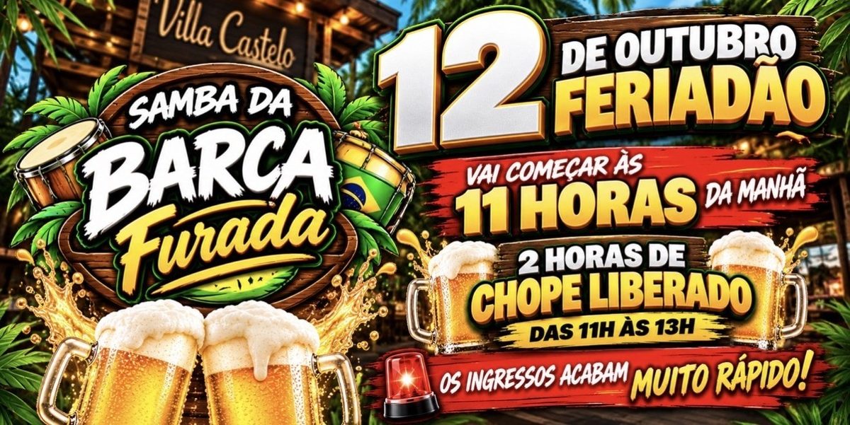 Bild der Quelle — 12/10 FERIADÃO EDIÇÃO ESPECIAL SAMBA DA BARCA FURADA COM FABINHO DO TERREIRO