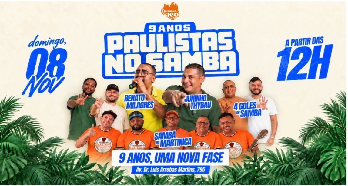 Image de la source — PAULISTAS NO SAMBA | 9 ANOS