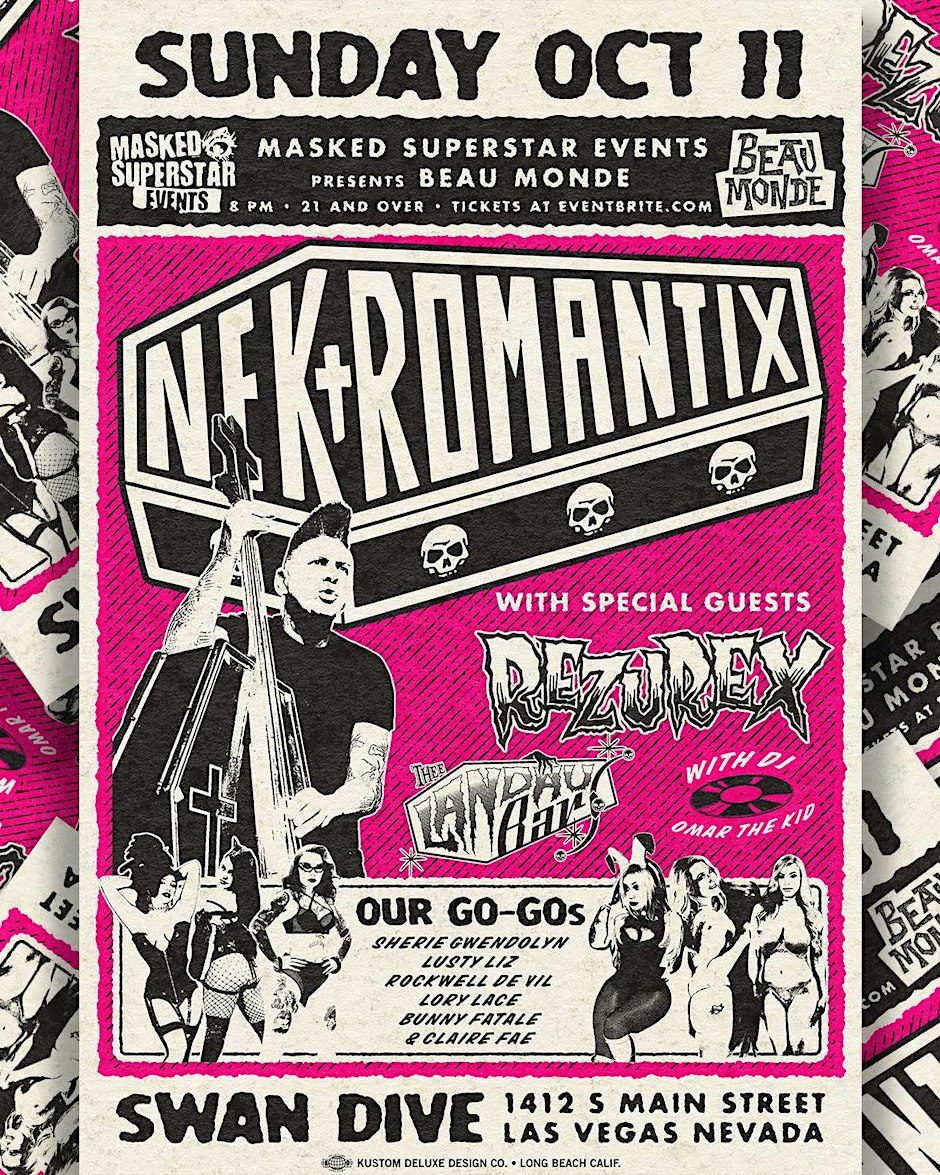 출처 이미지 — Nekromantix, The Rezurex, Thee Landau Bars @ The Swan Dive LV