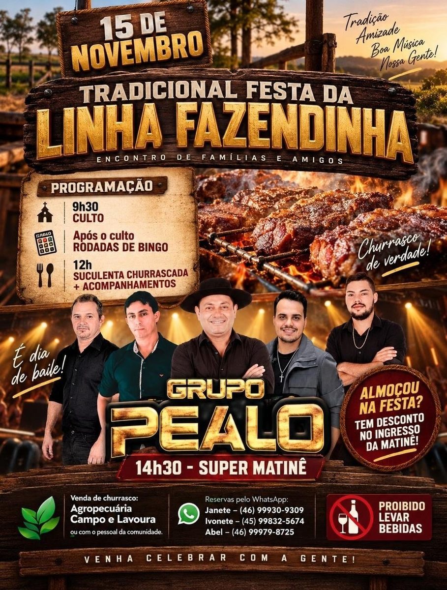 Imagem da fonte — TRADICIONAL FESTA LINHA FAZENDINHA