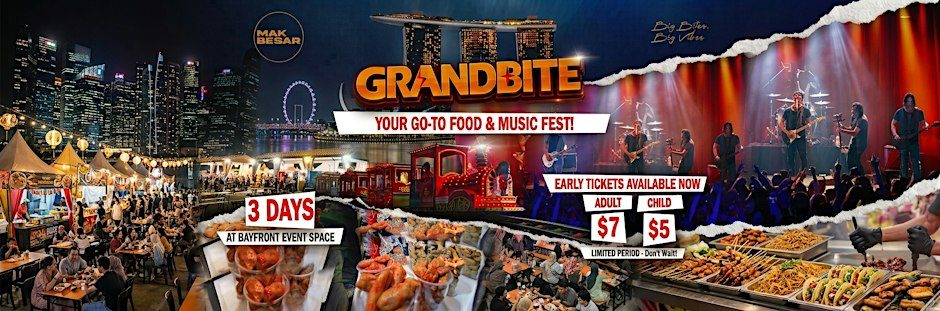 Imagem da fonte — GrandBite @ Bayfront 2026: Food, Live Music & Family Fun