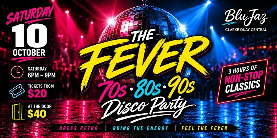Imagem da fonte — The Fever: 70s, 80s & 90s Disco Party