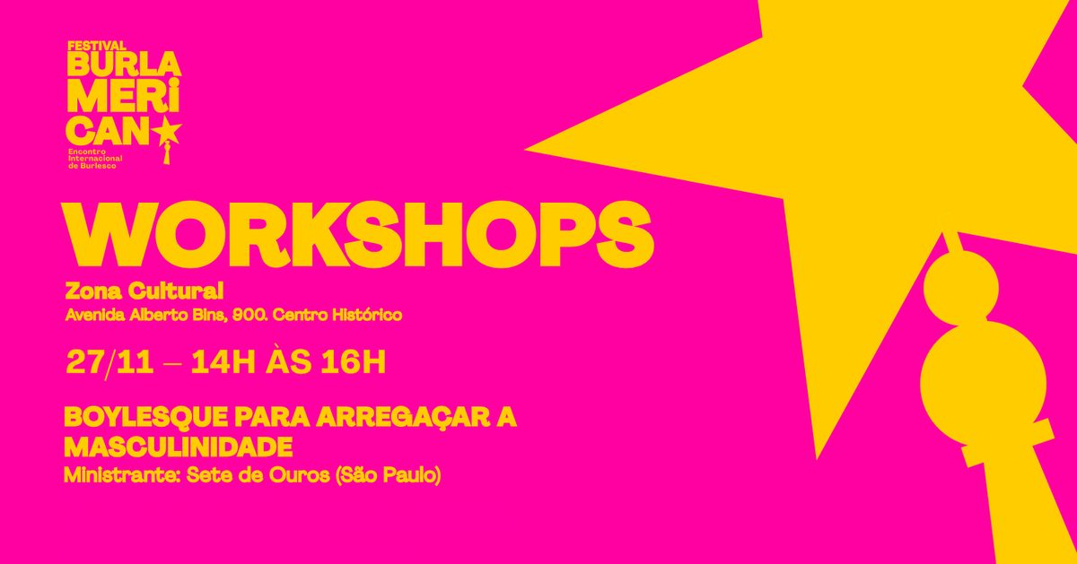 Imagen de la fuente — Workshop Boylesque para Arregaçar a Masculinidade com Marcelo DÁvilla