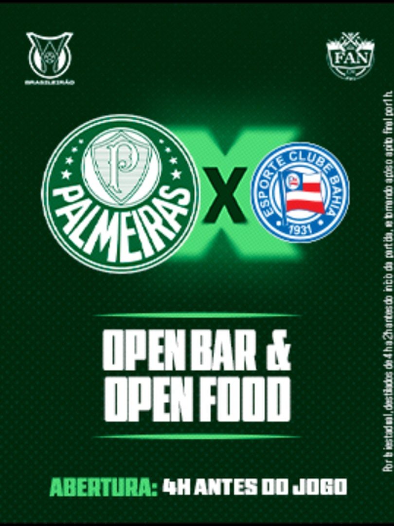 Imagem da fonte — Camarote Fanzone - Palmeiras x Bahia