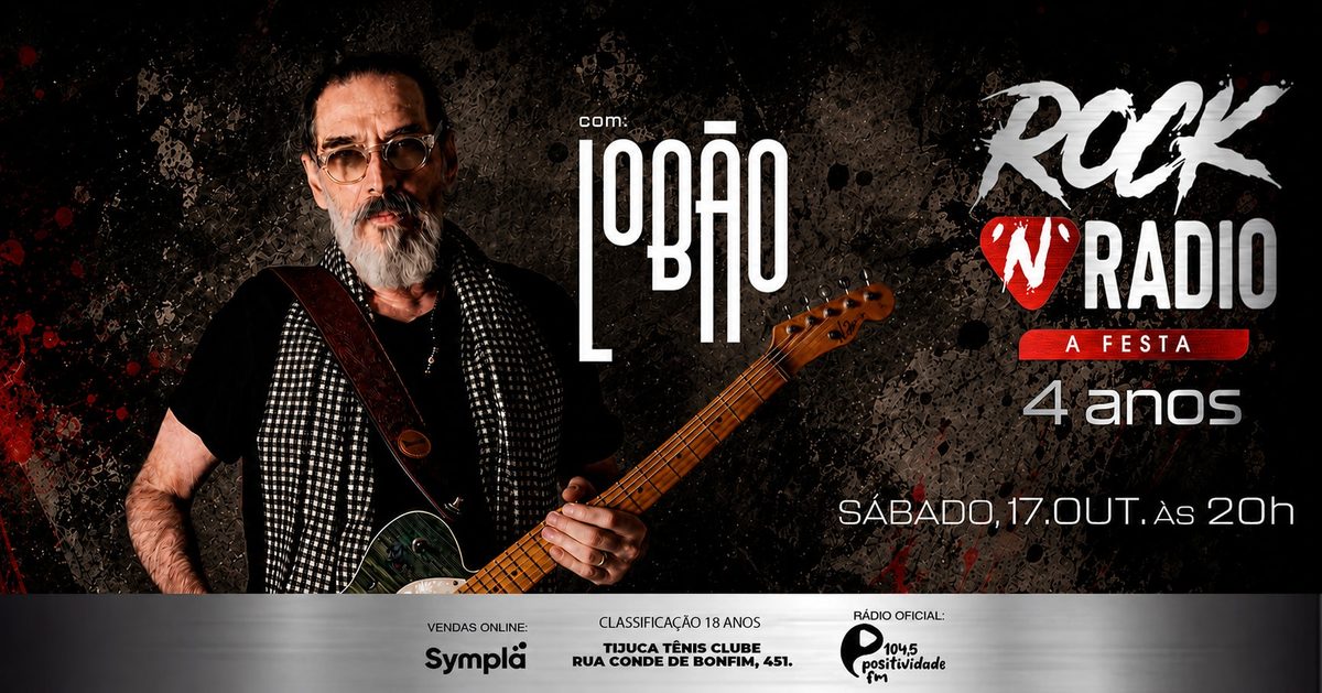 출처 이미지 — Lobão no Rock N Radio 4 anos